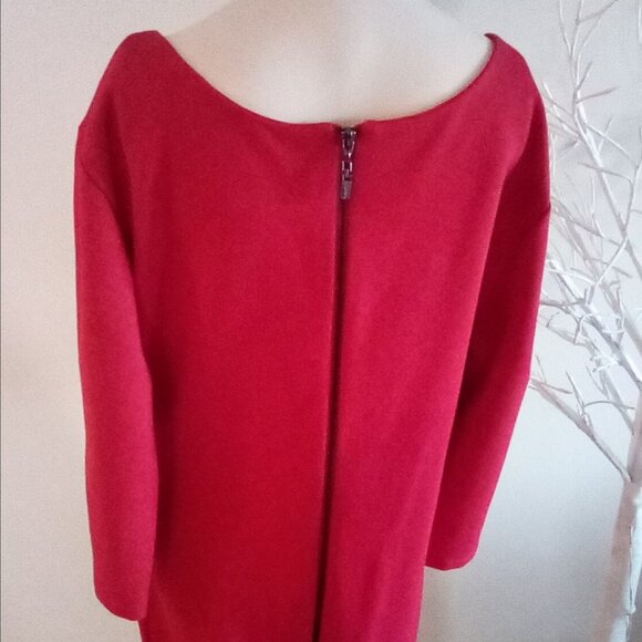 Joseph Ribkoff  Zip Red Dress Size 16 - Picture 9 of 9